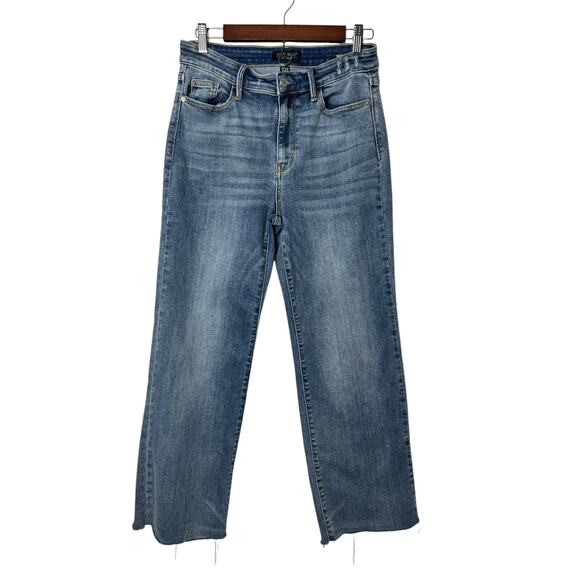 Judy Blue Denim - Judy Blue High-Rise Wide Leg Denim Jeans Medium Wash Blue Women's Size 7/28 EUC
